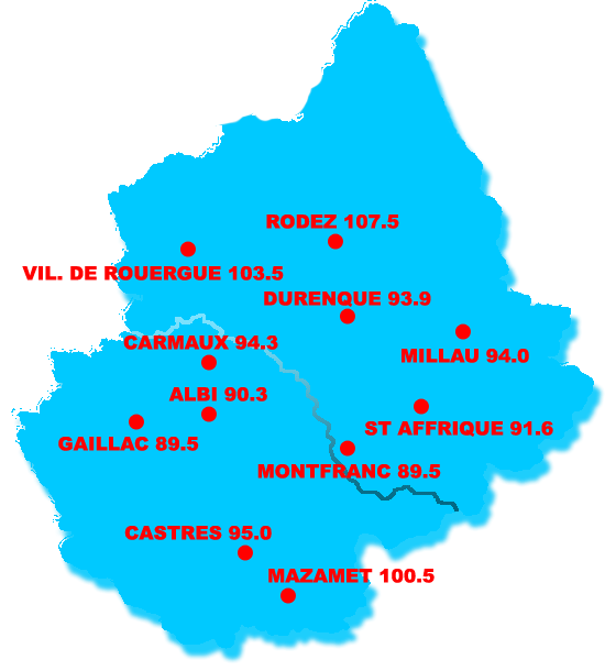 carte des frequences